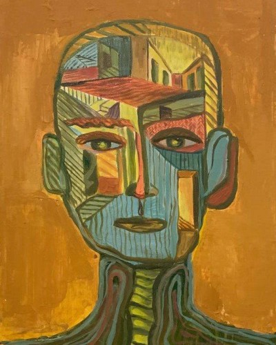 В его голове