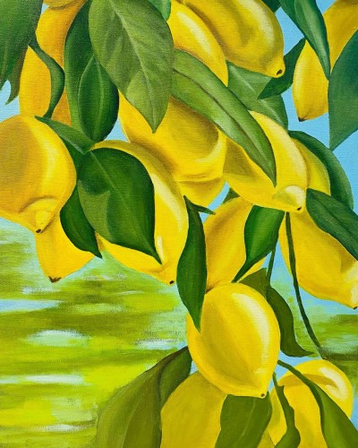 Лимоны на ветке Лимоны на ветке