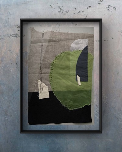 Текстильный колаж Текстильный колаж