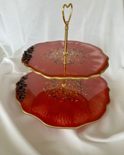 Этажерка в 2 яруса из коллекции «Гранат». Этажерка в 2 яруса из коллекции «Гранат».