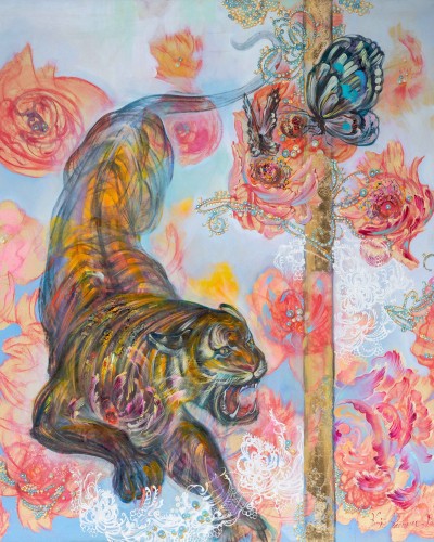 Тигр и пионы I Тигр и пионы I