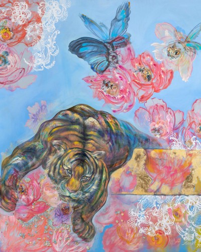 Тигр и пионы II Тигр и пионы II